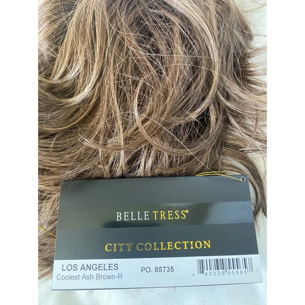 Belle Tress City Collection Los Angeles Wig Coolest Ash Brown-R Lace Front NWT